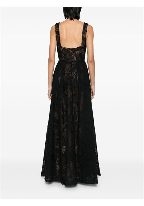 Black embroidered tulle dress Elie saab - women ELIE SAAB | D0401NF24TU011BK001